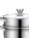304 Stainless Steel Soup Pot for Home Use, Non-Stick Pot for Cooking Porridge, Milk Pot, Small Steamer, Soup Pot, Suitable for Gas and Induction Cookers