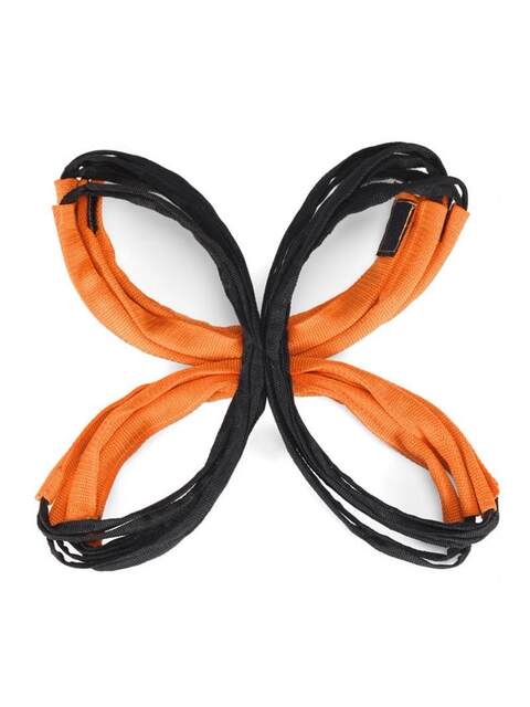 Multifunctional butterfly agile ladder folding jumping lattice jumping lattice hurdle children's physical training equipment soft rope ladder