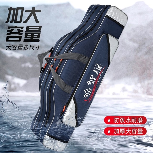 Fishing Rod Bag, Fishing Gear Bag, Sea Rod Large Belly Bag, Fishing Bag, Waterproof Multi-Functional Rock Rod Bag, Lure Bag, Ultra-Light Sea Rod Bag