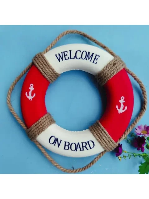 Emergency Lifebuoy for Adults, Thickened, Professional Portable Solid Foam Swimming Ring for Children, Marine Decorative Pendant