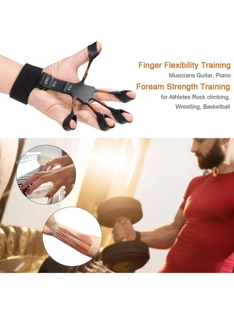 Arm Vein Trainer, Male Grip Strengthener, Five-Finger Rehabilitation Dumbbell, Kirin Arm Vein Expander, Silicone for Vein Expansion