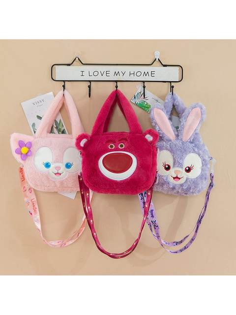 Winter Student Cartoon Cinnamoroll My Melody Cute Plush Bag 2023 New Style Girl's Handbag Lunch Bag