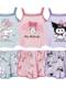 Children's Pajamas Kuromi Summer Girls' Thin Style Little Girl Baby Parent-Child Mother-Daughter Camisole Set