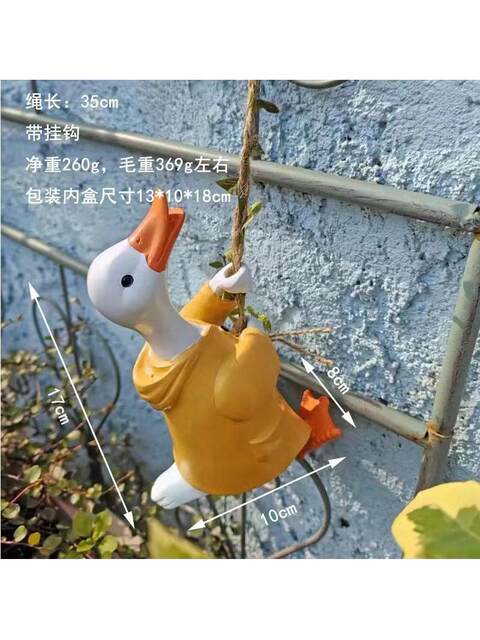 Cute climbing bunny pendant home decoration animal wall hanging outdoor courtyard balcony landscaping decorative pot hanging