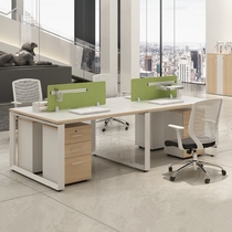 Simple modern staff combination screen partition work position staff computer desk steel wood office desk desk desk screen