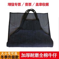 Denim apron custom logo thick waist wear-resistant work factory gown anti-oil welding industrial labor apron