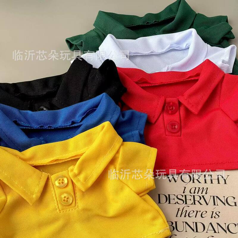 30cm Doll Polo Shirt, Bear Doll Replacement Clothes, Teddy Bear Doll Clothes, Plush Toy Accessories 30cm Doll Polo Shirt, Bear Doll Replacement Clothes, Teddy Bear Doll Clothes, Plush Toy Accessories