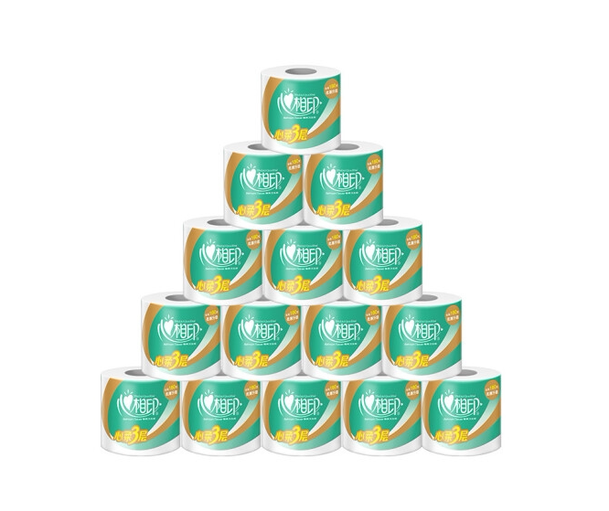 Xinxiang Printing Roll Toilet Paper Xinrou Series Toilet Paper 3 Layers 180g*10 Roll Toilet Paper (Pickup Sales)