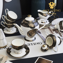 European style high-grade bone china coffee cup set Western tea cup combination household coffee set