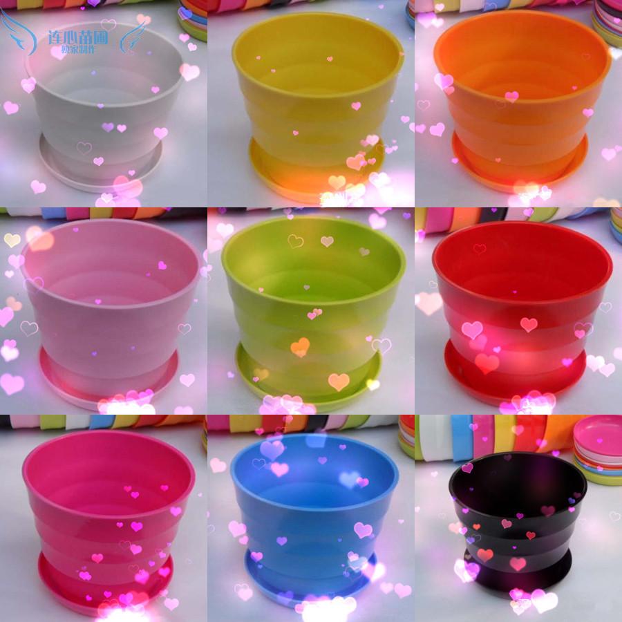 Threaded ban công máy tính để bàn melamine nhựa chậu hoa nhựa flower khung bình cá tính sáng tạo lưu vực bán buôn chậu ốp tường