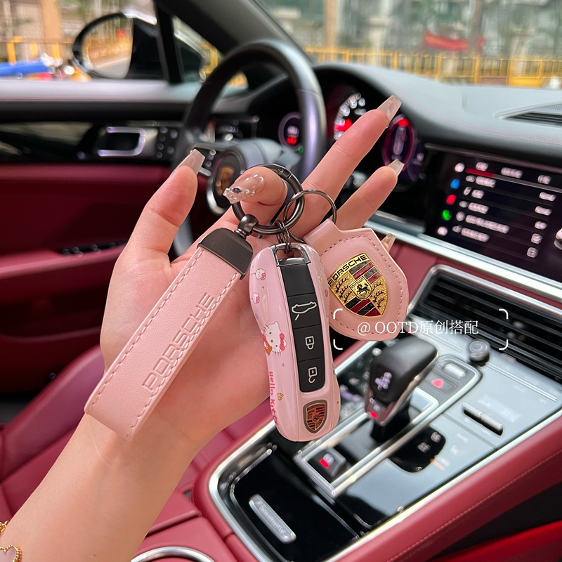 25 Models of Kt Cat-Themed Porsche Key Cases Suitable for Cayenne, Macan, Panamera, 911/Taycan Keychains for Women 25 Models of Kt Cat-Themed Porsche Key Cases Suitable for Cayenne, Macan, Panamera, 911/Taycan Keychains for Women