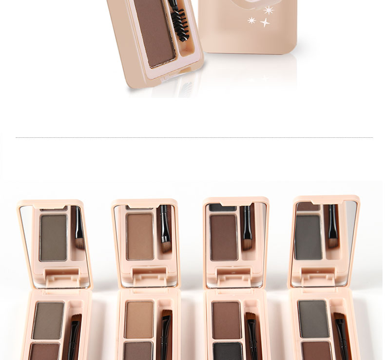Authentic Etude House Bột lông mày hai màu không thấm nước và không thấm mồ hôi không nở lông mày bút chì nhuộm lông mày kem trang điểm kéo dài kẻ mày the face shop bảng màu
