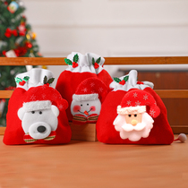 Christmas gift bag Childrens tote bag Candy bag Cartoon bag Creative Apple bag Old man Snowman ornament
