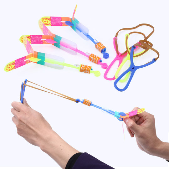 Glowing slingshot arrow creative hot selling children's small toy flying fairy flash catapult small arrow stall supply