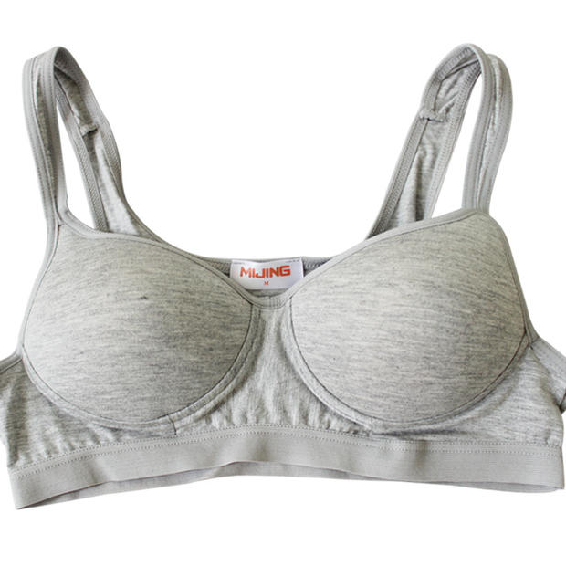 Combed cotton modal cổ V đồ lót stereo không có vòng thép áo ngực nửa chiều dài chạm đáy áo sơ mi yếm nhỏ áo thun lót nam đẹp 2021
