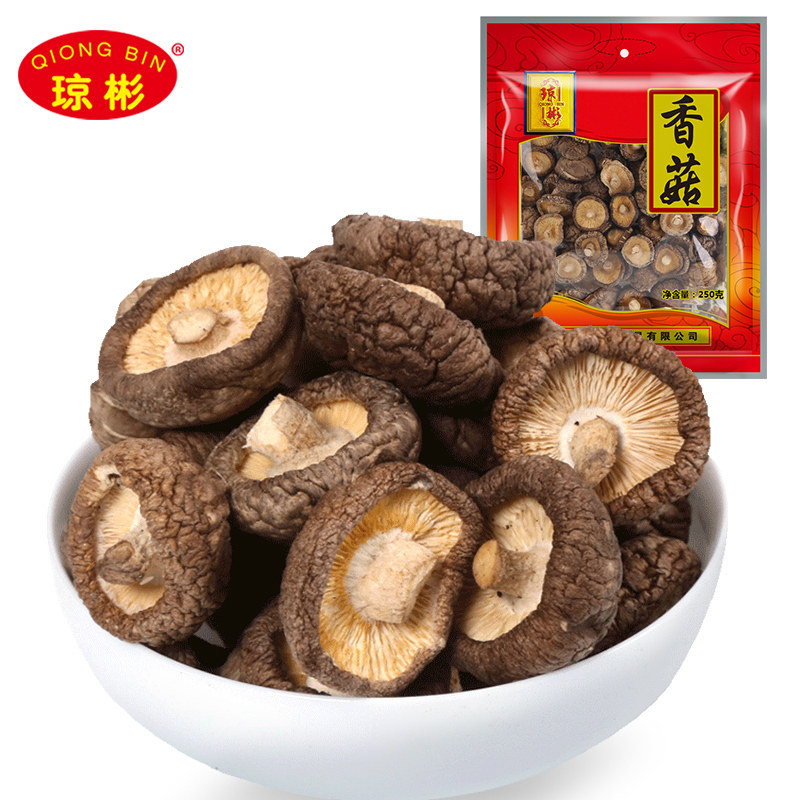 Qiongbin Mountain Treasures Dried Goods Ancient Fields Linden Wood Fungus Mushrooms Farmers Winter Mushrooms Mushrooms Dried Stock Shiitake Mushrooms 250g