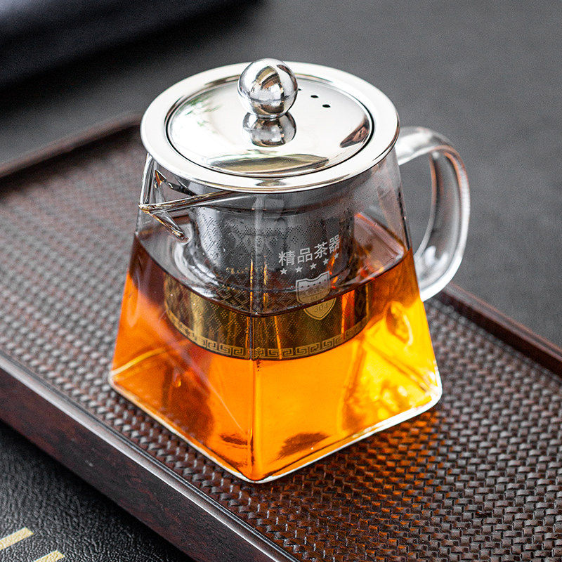 Teapot brewing teapot set glass tea water separation filter household tea set high temperature resistant heat resistant thickening boiling teapot