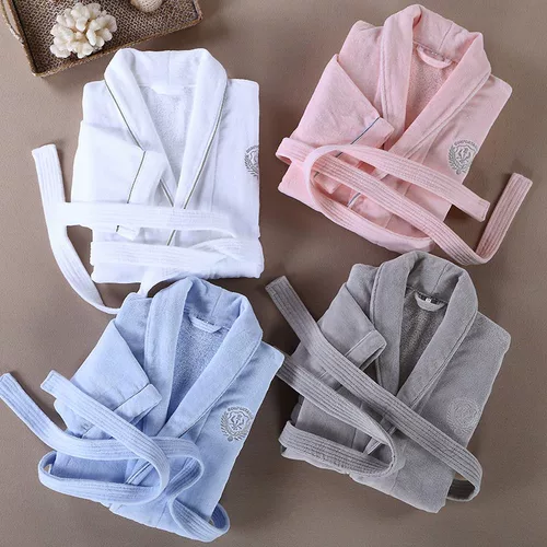 Хлопковый банный халат подходит для мужчин и женщин, полотенце, длинное демисезонное термобелье, увеличенная толщина, хорошо впитывает воду, коллекция 2023