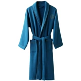 Хлопковый банный халат подходит для мужчин и женщин, демисезонное длинное быстросохнущее полотенце, увеличенная толщина, хорошо впитывает воду