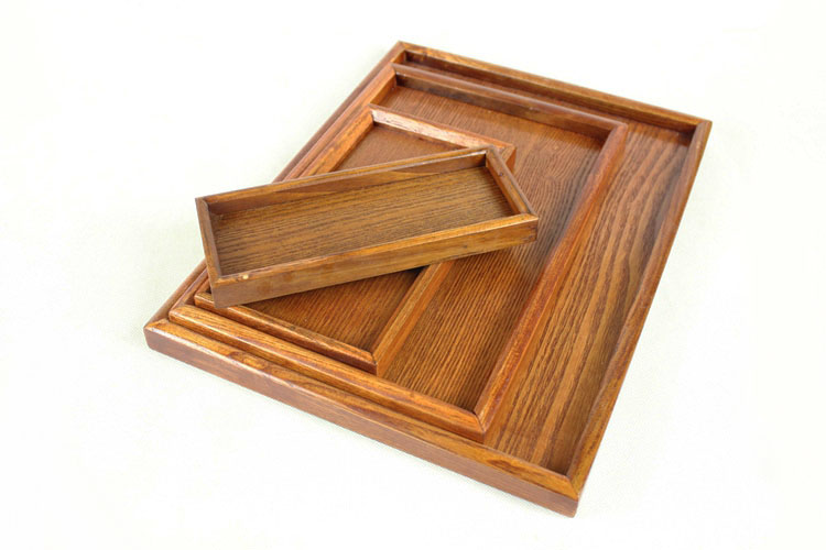 Khay gỗ, đĩa gỗ hình chữ nhật nhỏ, chai gia vị, khung, quán trà, khách sạn, khay cà phê, khay bánh mì, đĩa gỗ phẳng khay để ấm chén
