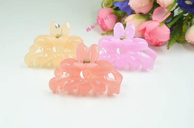 Kẹp tóc Gripper Kích Thước Lớn Bath Clip Jelly Loạt Medium Mát Clips Adult Tóc Phụ Kiện Đơn Giản Tóc Ngắn