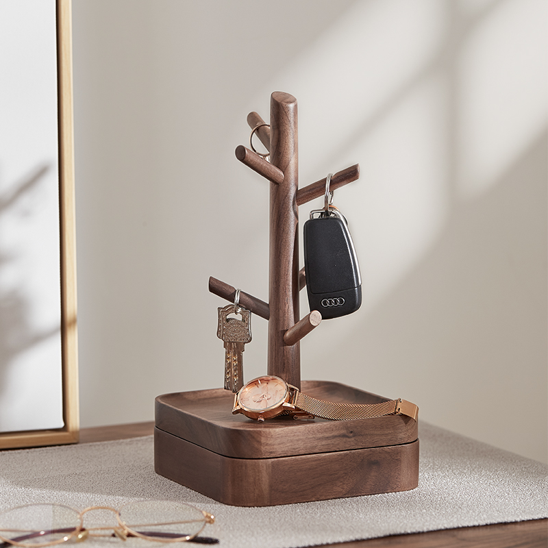 Early heart home hanging key holder ornaments Into the door entrance hook free hole door key storage decorative shelf