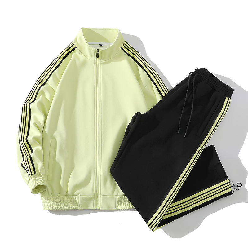 Casual Loose-Fitting Suits for Men and Women, Spring and Autumn, Versatile Jackets for Couples, Fashionable Trendy Brand Sportswear, Two-Piece Set That Doesn'T Require Matching