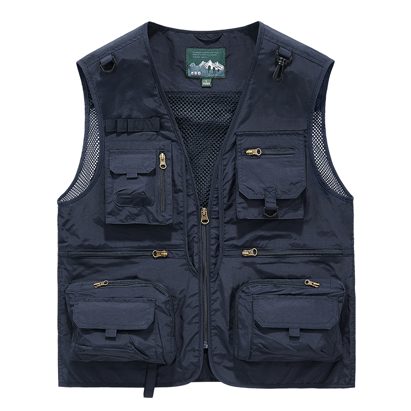Outdoor Vest for Men, New Autumn Style, Multi-Pocket Design, Workwear Style, Youth Commuting and Leisure Vest, Spring and Summer Fishing Clothing
