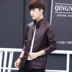 Mùa xuân váy đàn ông mới của da sửa chữa quần áo Hàn Quốc phiên bản của xu hướng của phiên bản Hàn Quốc của xu hướng thời trang 100-pack áo khoác cổ áo jacket 