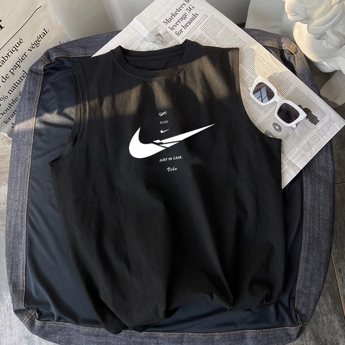 Мужской хлопковый летний жилет, баскетбольная рубашка для спортзала, футболка без рукавов для отдыха, оверсайз