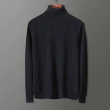 Купить товары Зимний мужской трикотаж из чистого хлопка с бархатом и утолщенными водолазками, теплая одежда и трикотаж