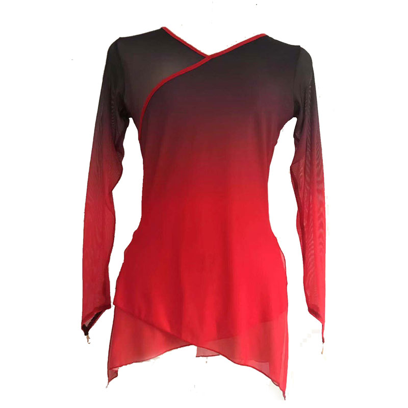 Classical dance body rhyme with female dance costumes ballet body skilled blouses Chinese dance folk dance yarn clothes