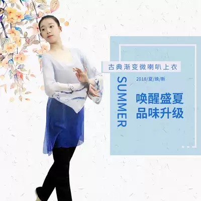 Body rhyme classical dance practice suit Adult female top national performance suit Retro elegant loose modern Chinese style