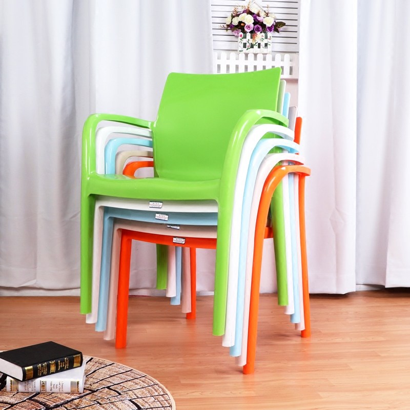 Thickened Plastic Armchair Outdoor Beach Chair Sub Easy To Contain Stool Minima Dining Chair Casual Chair Fashion Plastic Chair-Taobao