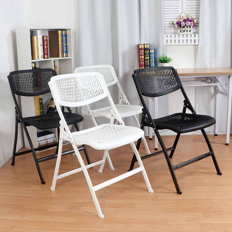 Simple hollow chair backrest chair Plastic folding chair with writing board Business meeting chair Office training chair