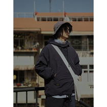 Crisis youth assault clothes mens pullover hooded loose Japanese Spring and Autumn New coat windproof thin coat