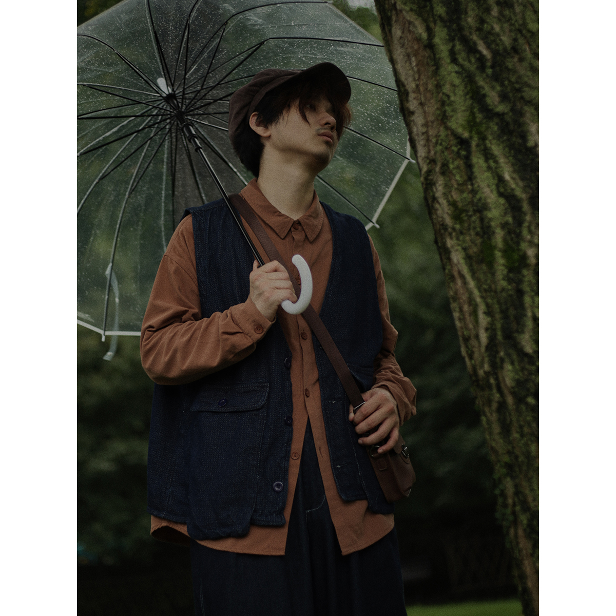 Crisis Young men's waistcoat Exterior Wear Japan retro grain Texture Texture Spring Autumn 100 Hitch Sleeveless Waistcoat Vest