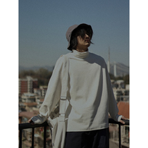 Crisis Youth high collar base shirt men loose base long sleeve T-shirt Joker Japanese retro spring and autumn coat tide