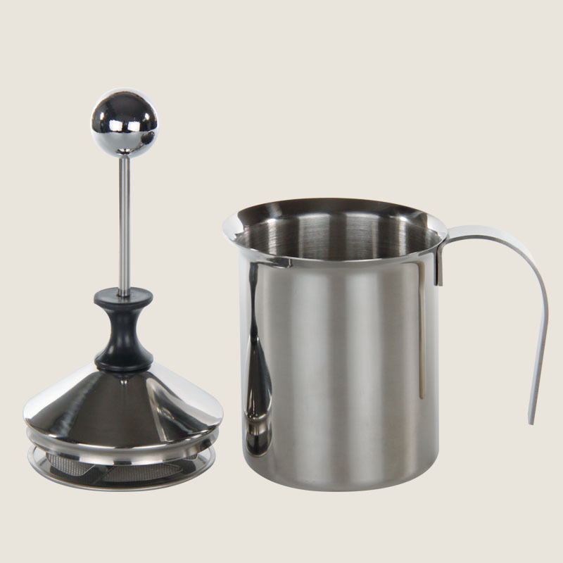 Stainless steel double milk foam manual foam pot coffee milk pot 400cc