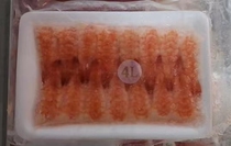 Homegrown 4L sushi shrimp tail to head sweet shrimp thaw ready-to-eat 30 tail 150g