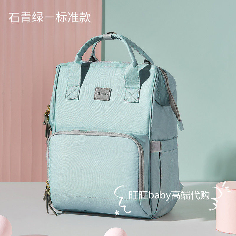 Hong Kong special cabinet Mommy package new fashion double shoulder Mother and baby out walking dolls multi-function large-capacity backpack handbag