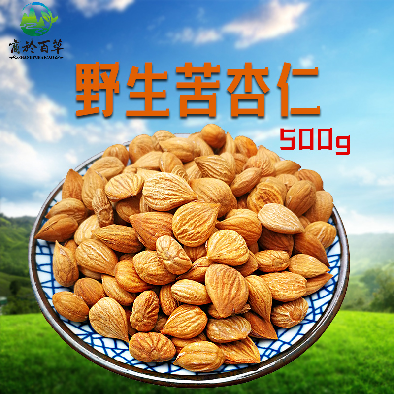 Qinling medicinal bitter almond 500g g almond Chinese medicinal material wild mountain almond north almond edible raw bitter almond