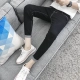 2018 mới giản dị lỗ chín điểm quần jean nhỏ ngắn nam quần áo hè 150cm sinh viên cao - Quần jean quần áo thời trang