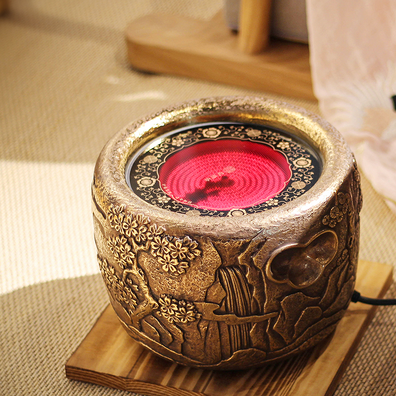 Longyinzhai black crystal stove silent smart home desktop bubble tea stove Bluetooth remote control tea maker complete