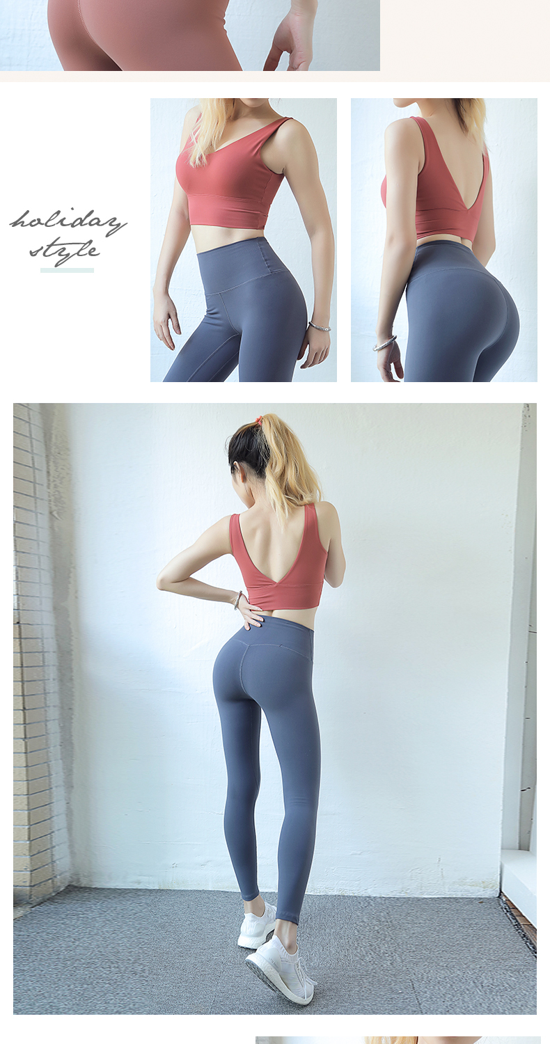 Thật vậy, kỳ quặc kiểu yoga vest sâu V tập hợp những khuôn mẫu chạy bộ chống sốc áo khoác tập gym nữ