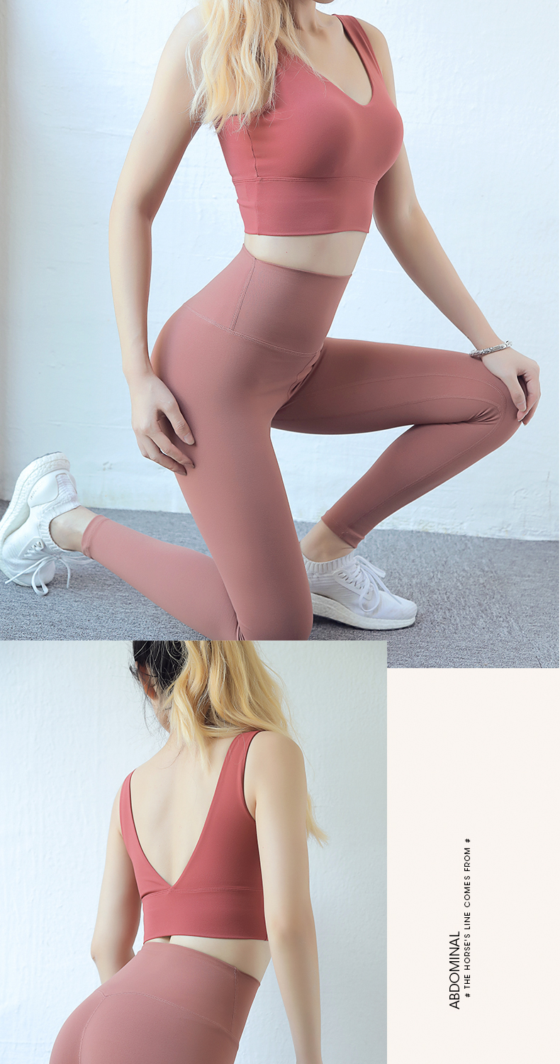 Thật vậy, kỳ quặc kiểu yoga vest sâu V tập hợp những khuôn mẫu chạy bộ chống sốc áo khoác tập gym nữ
