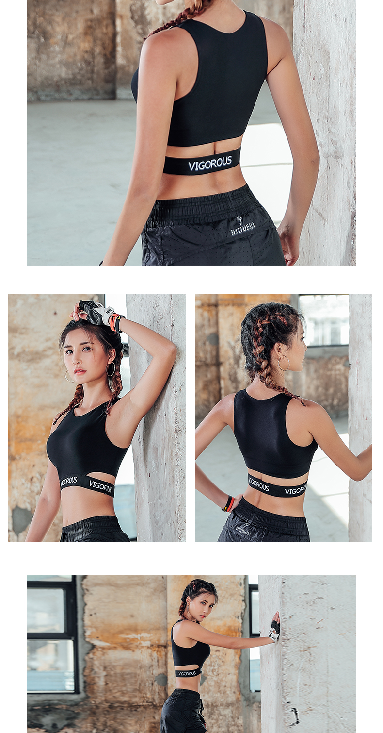 Thật vậy hình lẻ vest áo ngực yoga vẻ đẹp trở lại tập thể dục chống sốc chạy tập hợp thể thao đồ lót nữ chuyên nghiệp áo ngực ao tap yoga