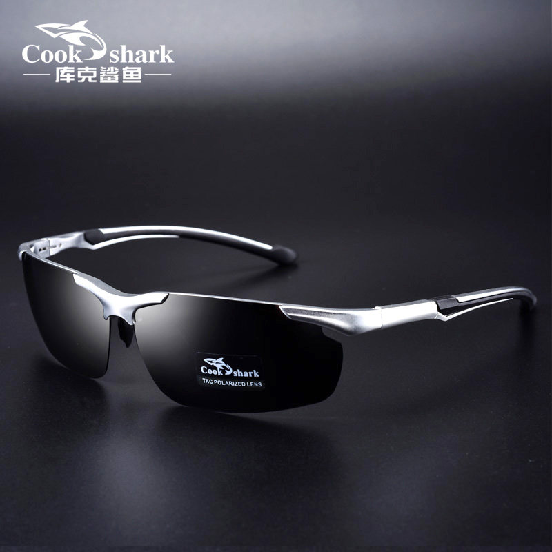 Cookshark Cook Shark 2021 New Sunglasses Men's Color-Changing Polarized Sunglasses Driving Driving Glasses