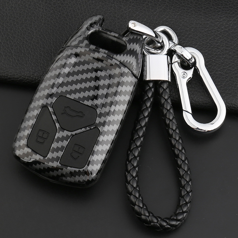 Special for Audi A4L key cover 21 new Q5L key buckle Q7 A5 upscale car key bag male and female shell