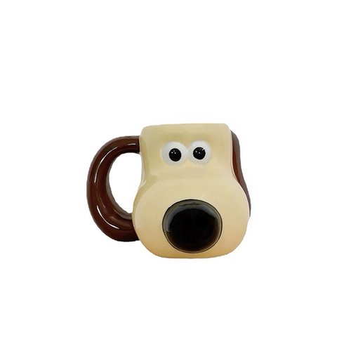 Корейский мультфильм Invincible Boss Dog Ceramic Cup Cup Cup Cup Cuf Cufe Coffe